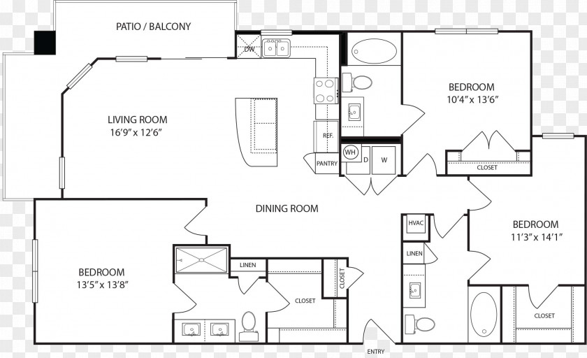 Design Paper Floor Plan Technical Drawing PNG