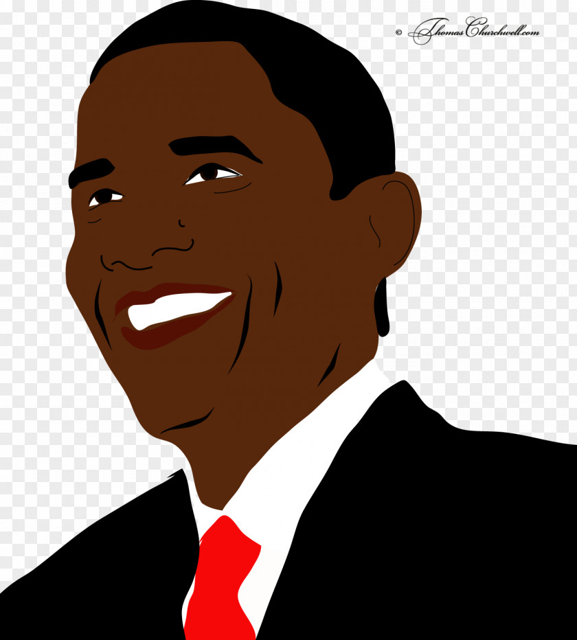 Obama Facial Expression Chin Cheek Hair Smile PNG