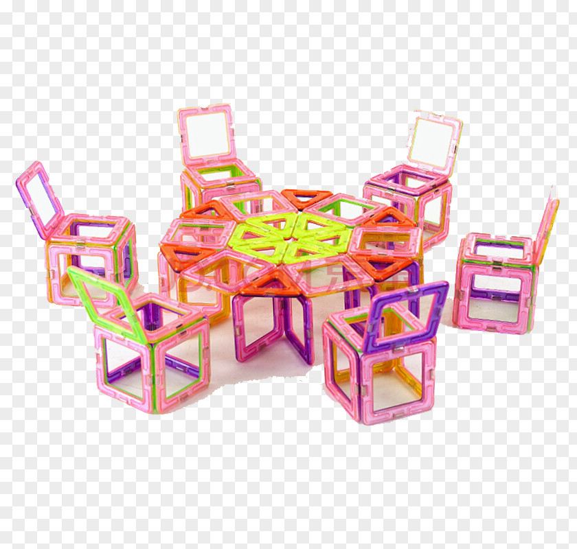 Take Magnetic Building Blocks Toy Block Magnetism Force PNG