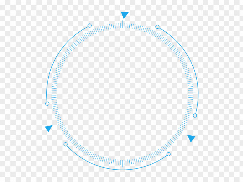 Technology Sense Of Line Material Blue Circle Pattern PNG