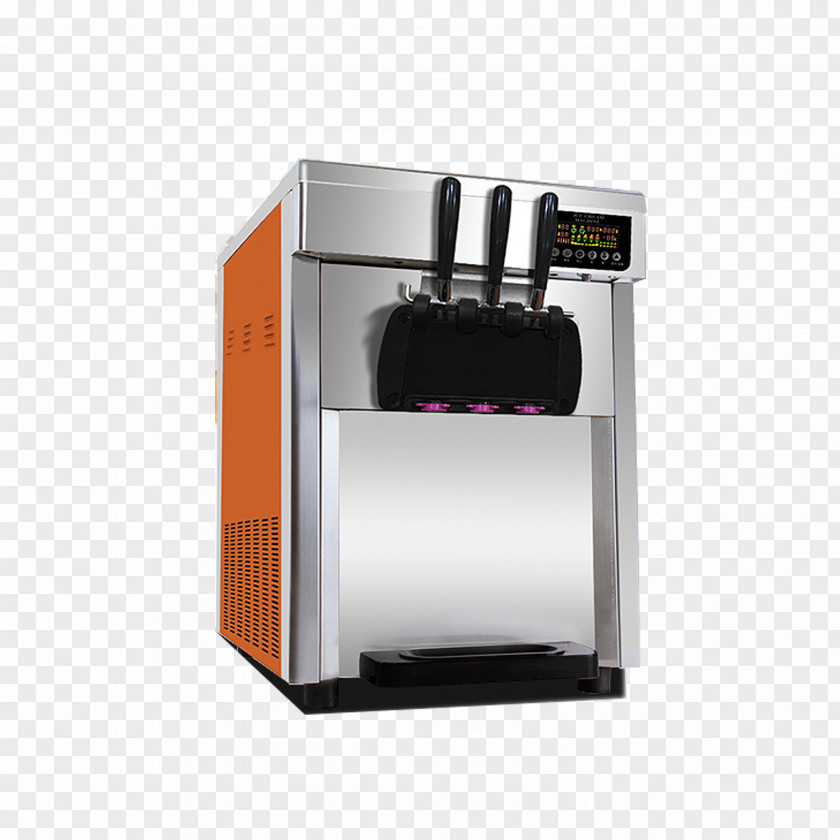 Commercial Mini Ice Cream Machine Frozen Yogurt Sorbet Pop Gelato PNG