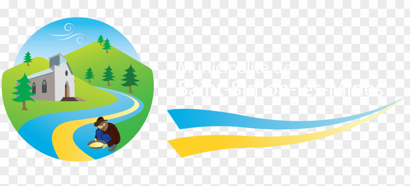 Logo Recyclage St-Simon Les Mines Conseil De Ville Local Municipality Regional County PNG