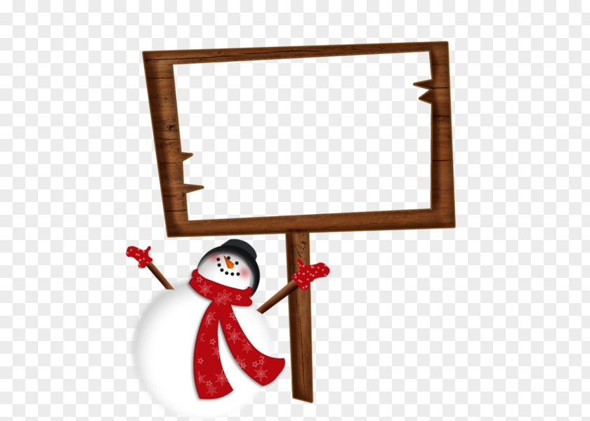 Snowman And Wooden Plaque Drawing Clip Art PNG