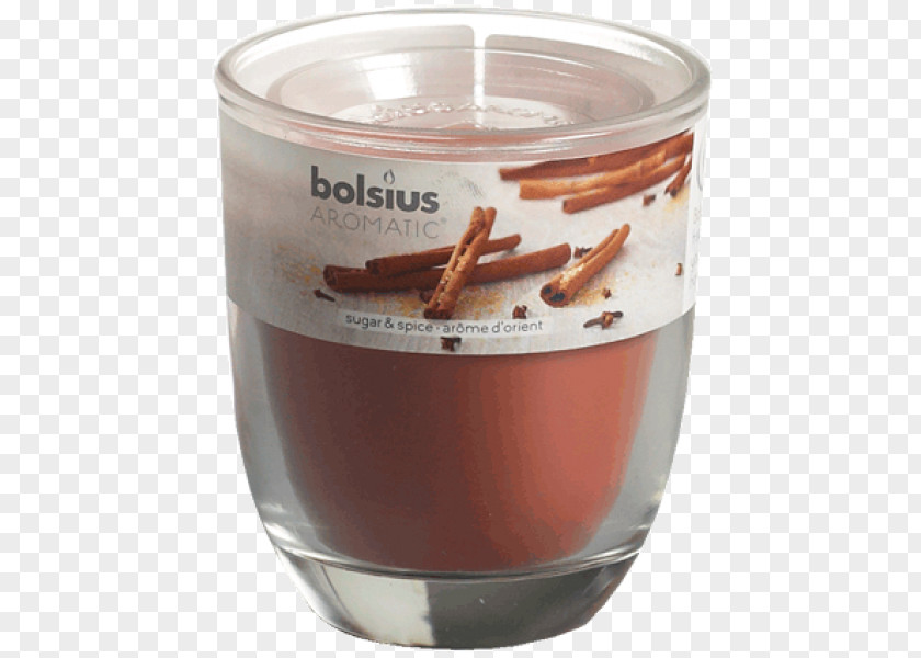 Sugar Spice Bolsius Glass Deco Candle Group Odor Cinnamon PNG