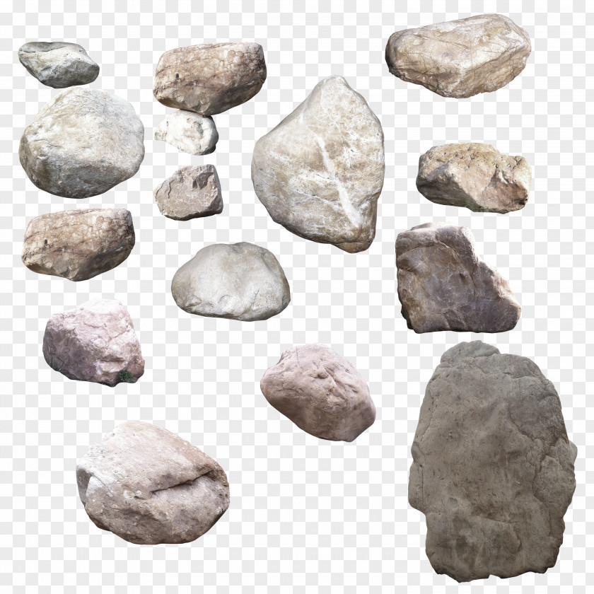 Gray Simple Stone Decoration Pattern Rock Poster PNG