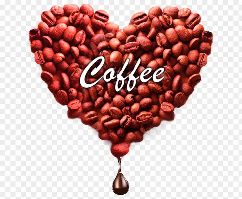 Heart Shaped Coffee Beans Bean Cappuccino Cafe PNG