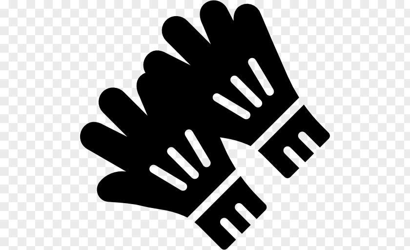 Line Finger Glove Font PNG