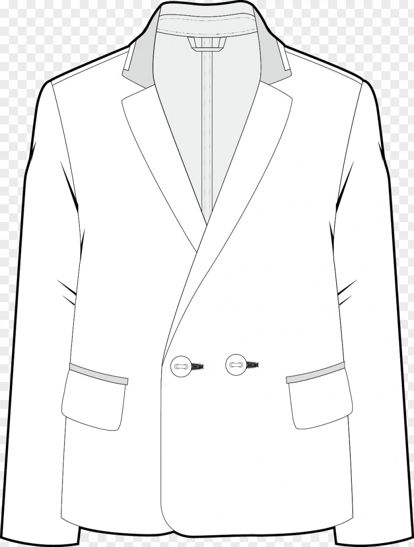 Suit Vector Blazer White Tuxedo Sleeve Collar PNG