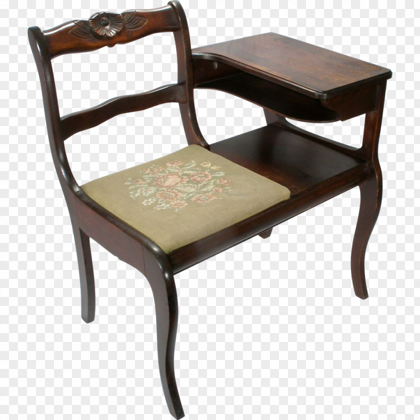 Table Telephone Desk Gossip Bench Antique PNG