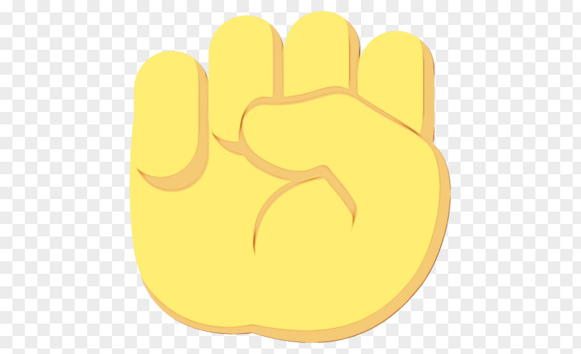 Thumb Glove Yellow Background PNG