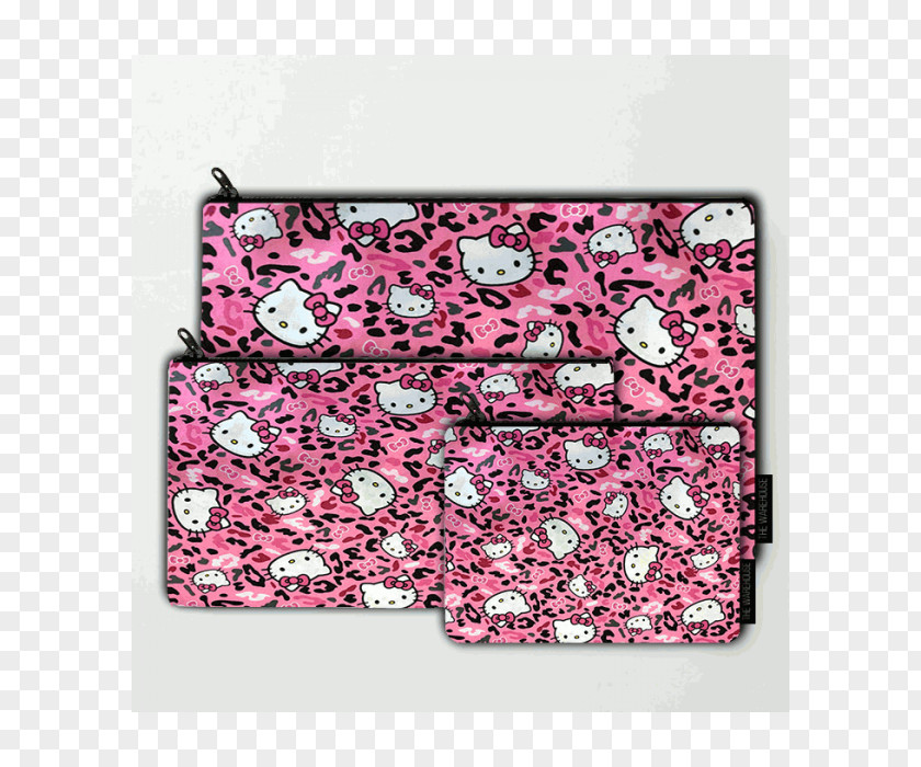 Cheetah Springs Creative Hello Kitty Toss Cotton Fabric Coin Purse Pink M PNG