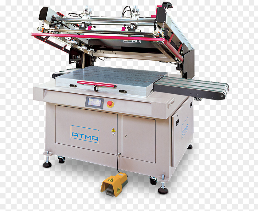 Printer Machine Screen Printing Press PNG