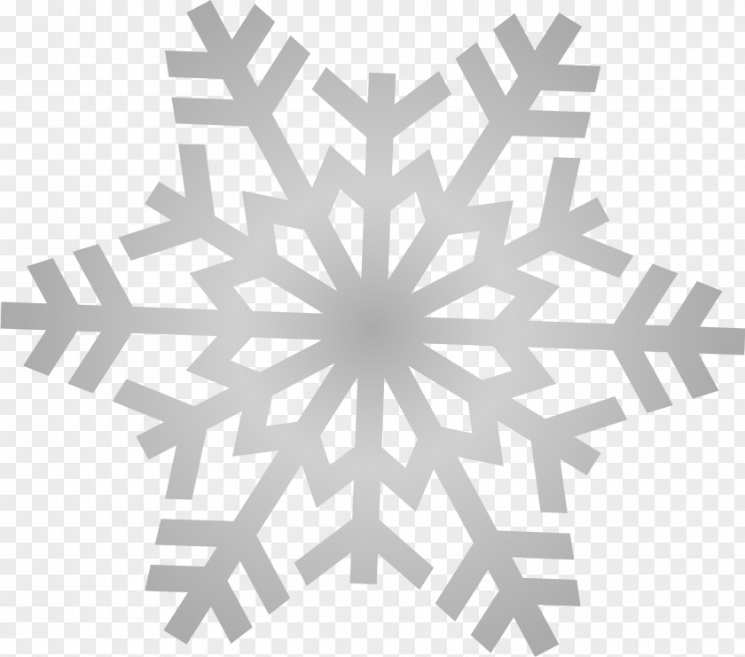 Silver Fresh Snow Snowflake Clip Art PNG