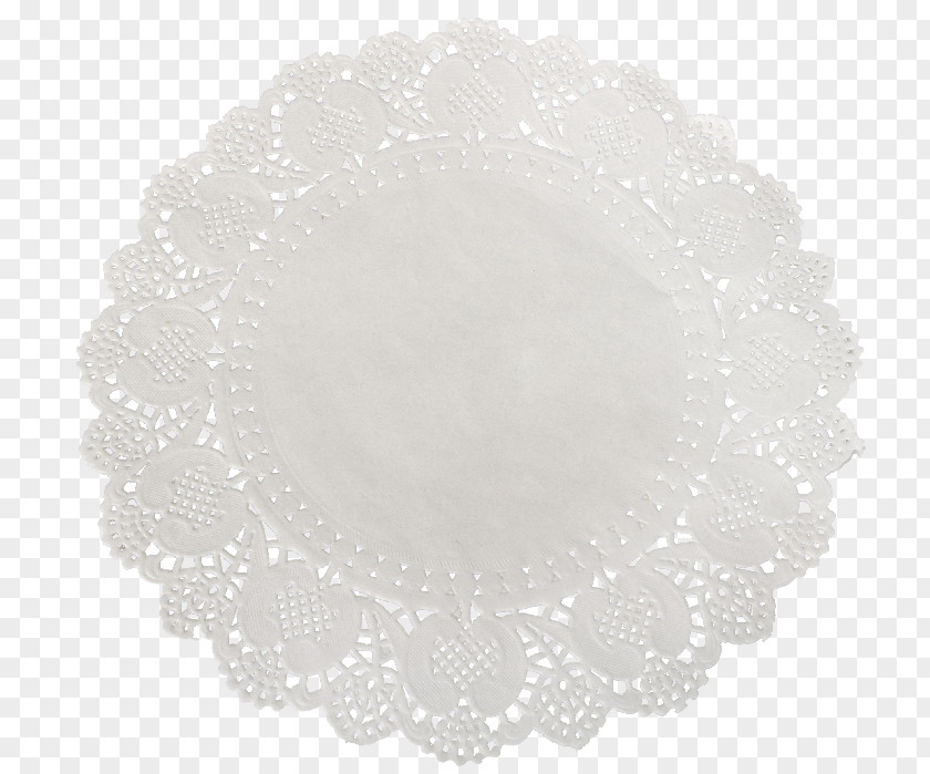 White Lace Paper Doily Place Mats Textile PNG