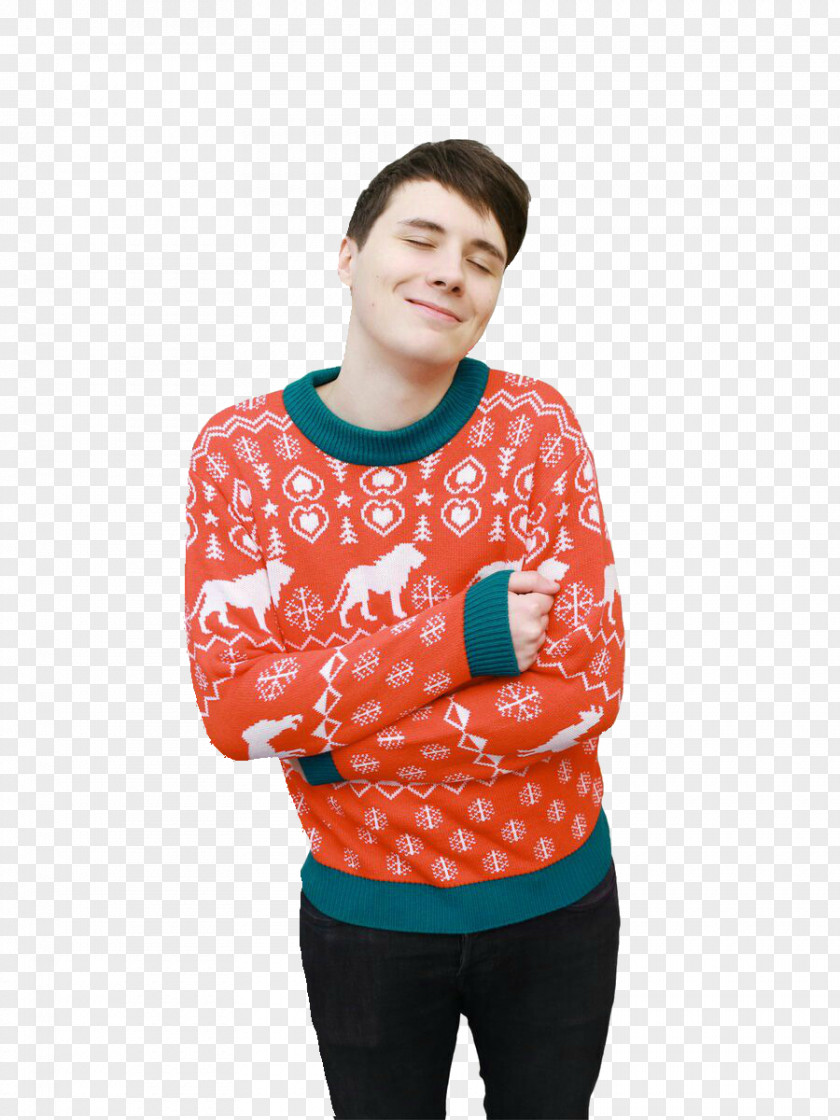 Years Dan Howell And Phil Sweater Christmas Jumper T-shirt PNG