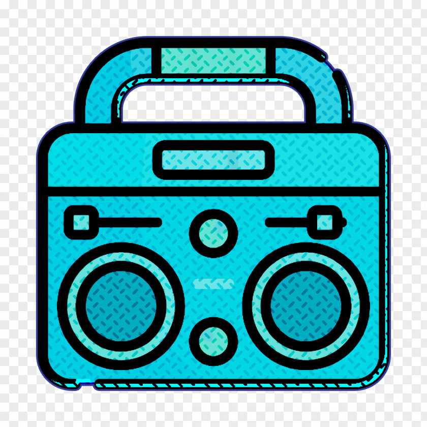 Boombox Icon Night Party Radio PNG