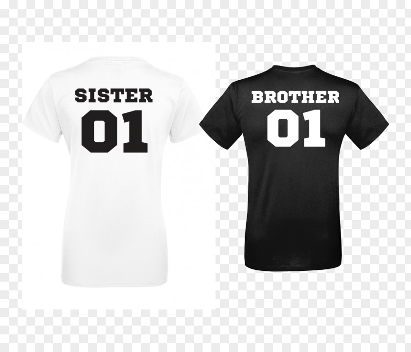 Brother Sister T-shirt Bluza Cotton Hood Blue PNG