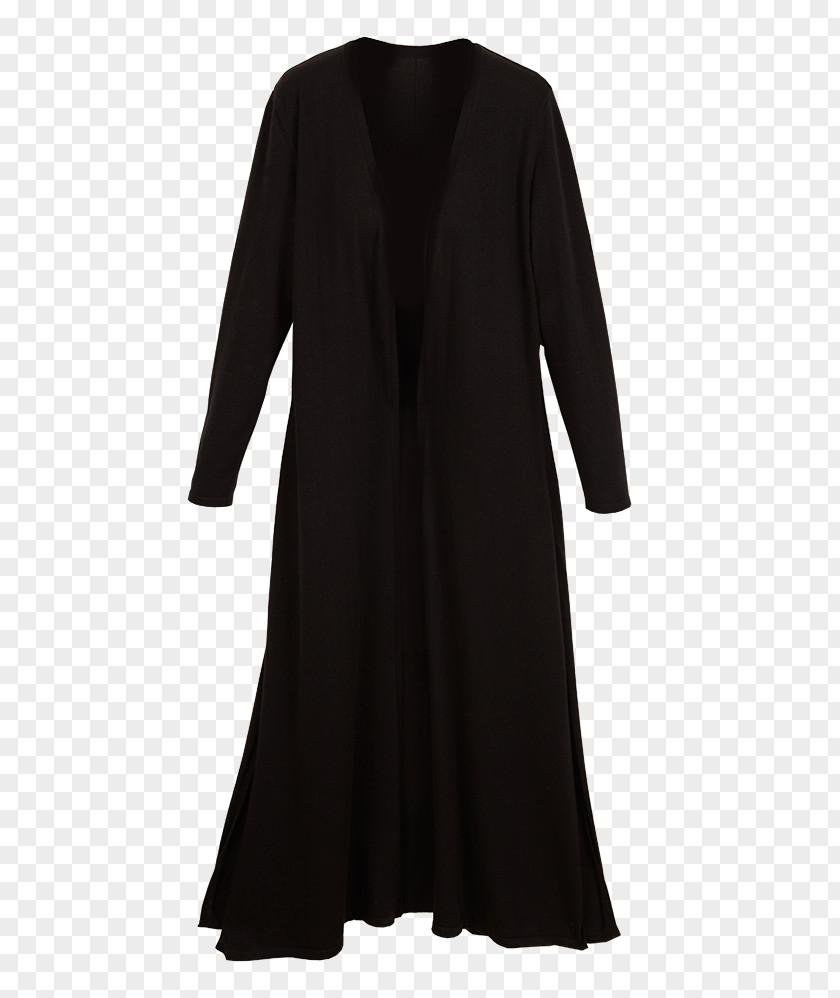 Dress Little Black Sleeve Outerwear Coat PNG
