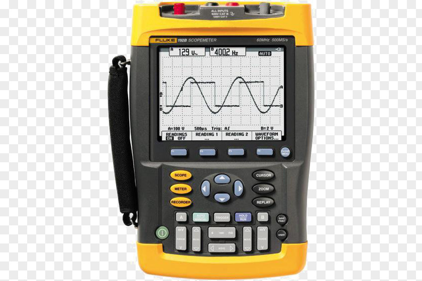 Fluke Digital Storage Oscilloscope Corporation Electronic Test Equipment Multimeter PNG