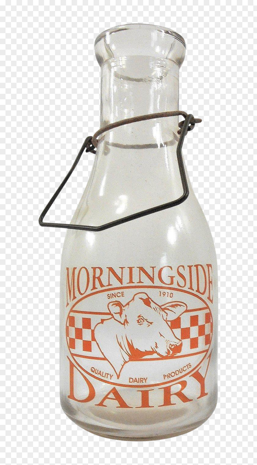 Old Milk Bottle Glass Holstein Friesian Cattle PNG