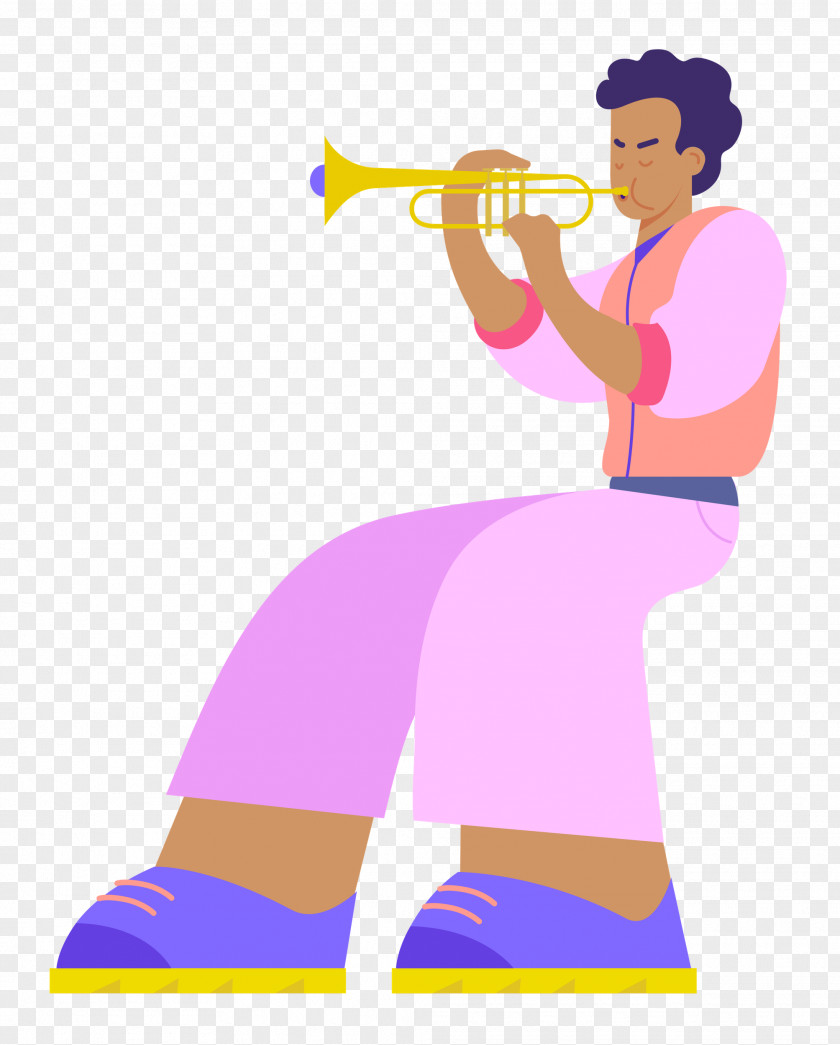 Playing The Trumpet Music PNG