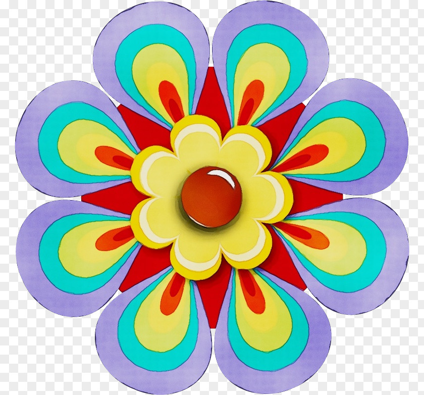 Sticker Plant Petal Clip Art Flower Circle Pattern PNG