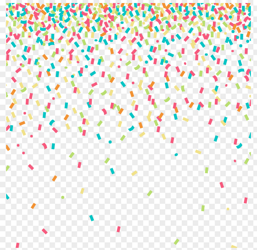 Colored Confetti Background Clip Art PNG