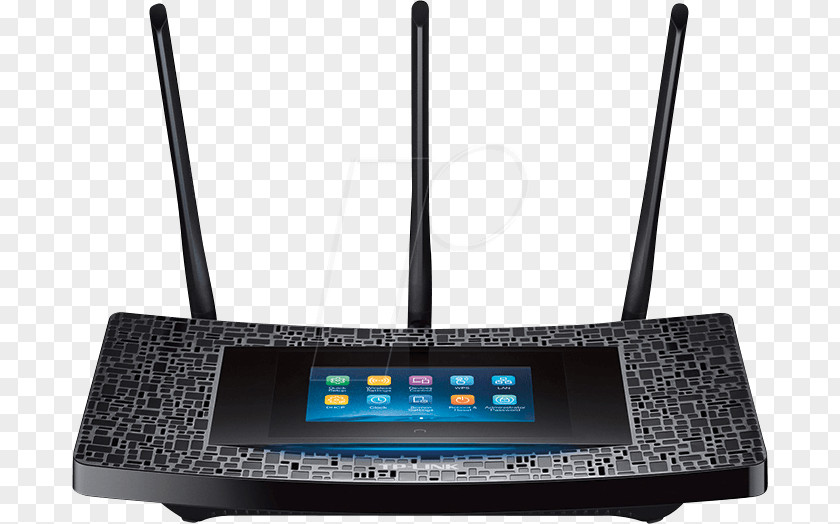 Tplink TP-LINK Touch P5 AC1900 Wireless Router Touchscreen Wi-Fi PNG