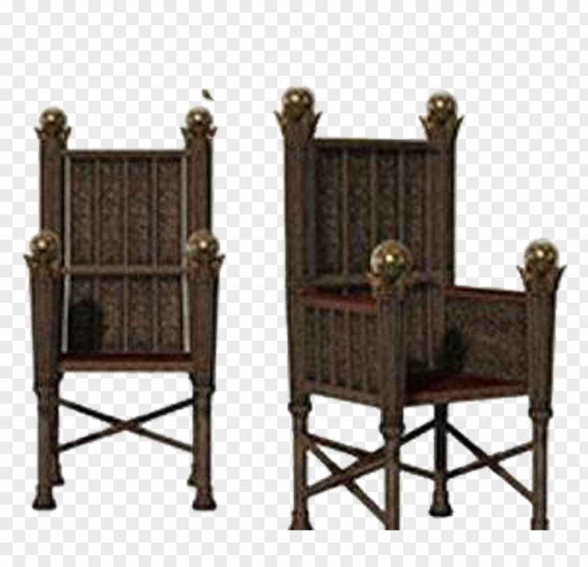 Ancient Wood Texture Throne PNG