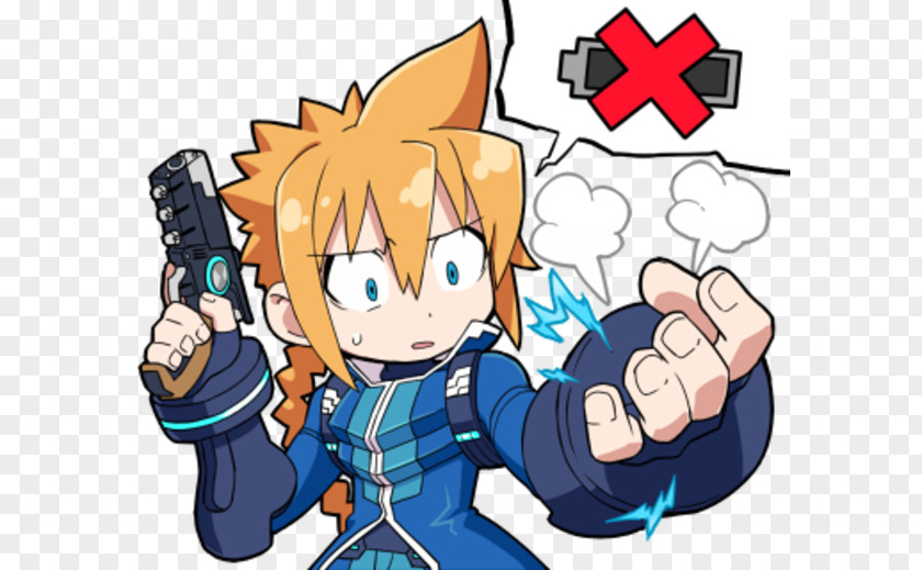 Azure Lane Cosplay Striker Gunvolt Mighty Nintendo Switch Sticker 3DS PNG