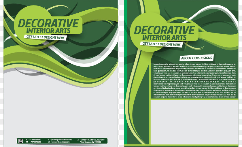 Creative Brochure Design Interior Services Royalty-free Illustration PNG