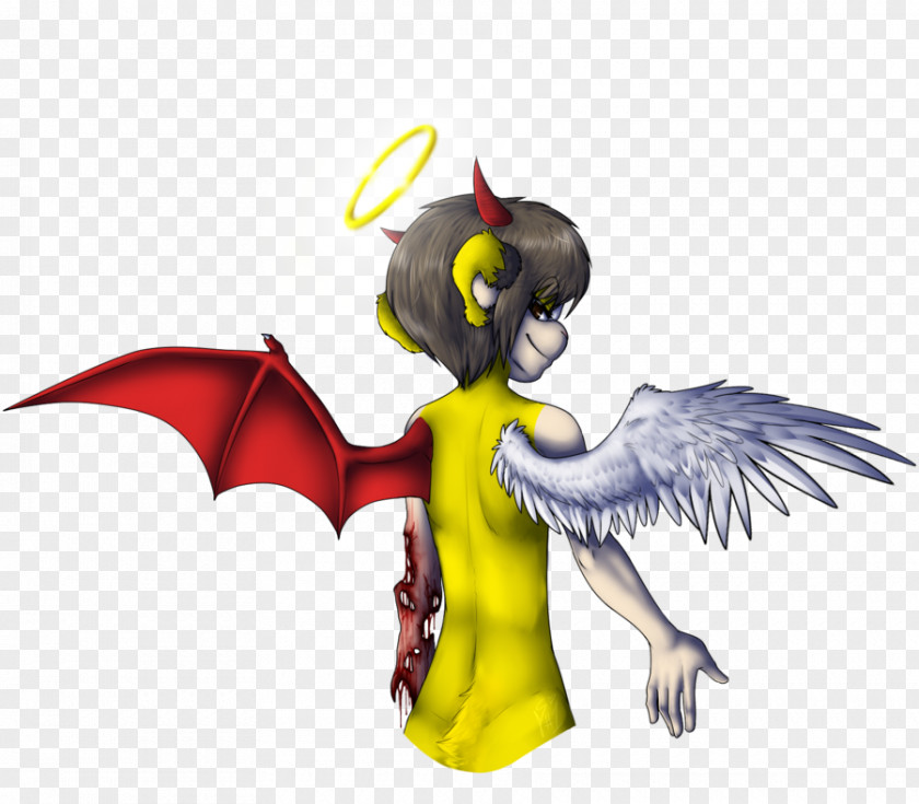 Demon Angel Legendary Creature Digital Art Clip PNG