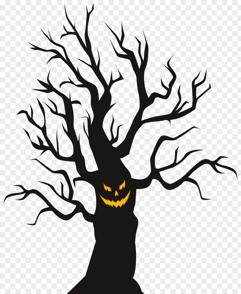 Halloween Scary Tree Clip Art Image PNG