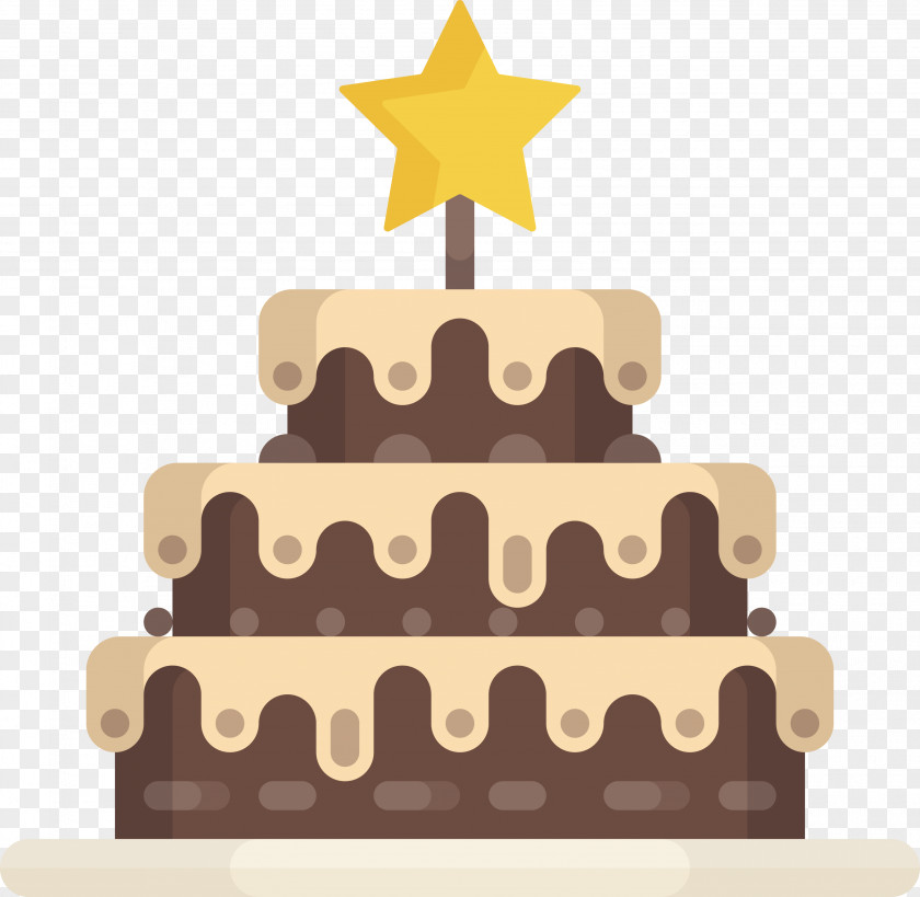 Chocolate Cake Torte Birthday Layer Cream PNG