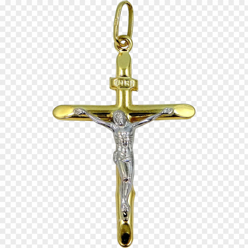 Gold Crucifix Charms & Pendants Christian Cross PNG