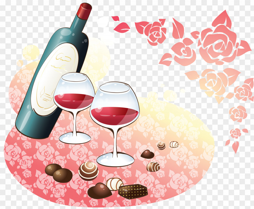 Iftar Wine Glass Red PNG