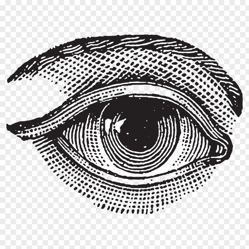 Light Drawing Eye Line Art PNG