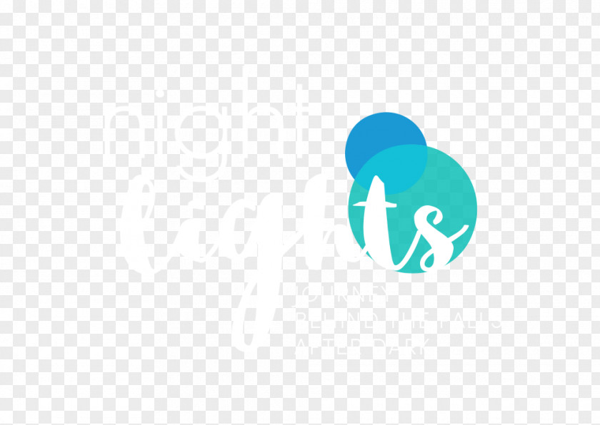 Night Lights Turquoise Logo Teal PNG