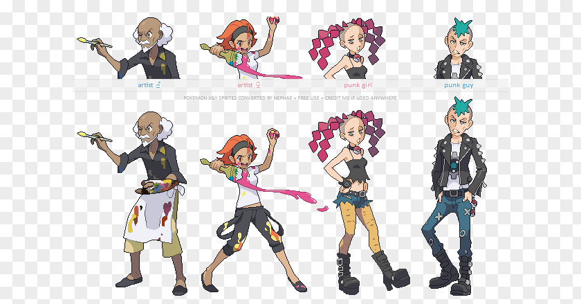 Pokémon X And Y Trainer Concept Art PNG