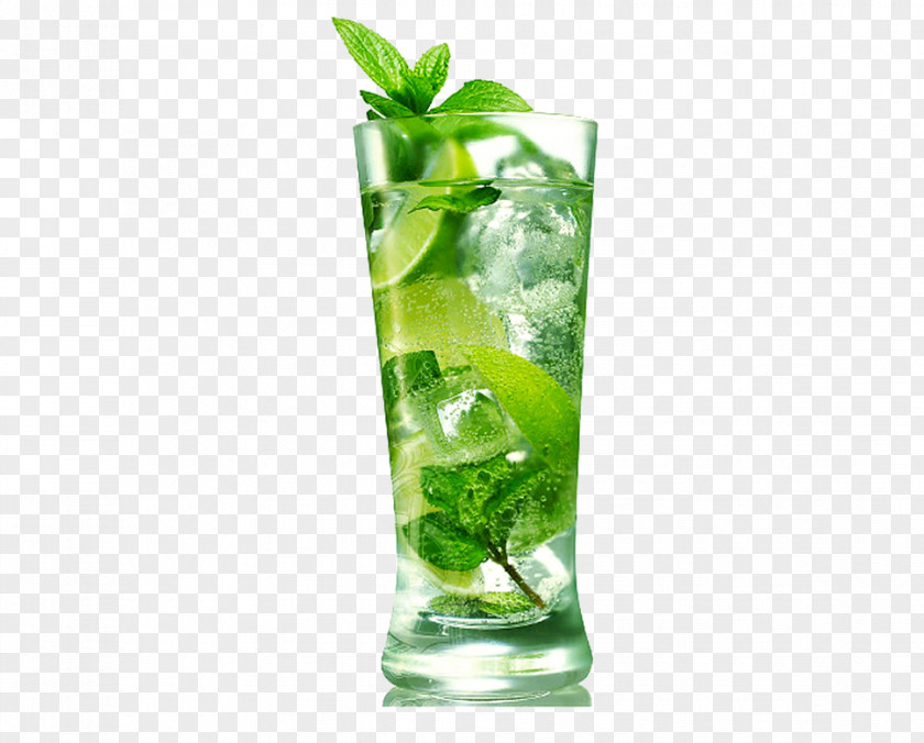 Cold Green Tea Mojito Cocktail Distilled Beverage Rum Tequila PNG
