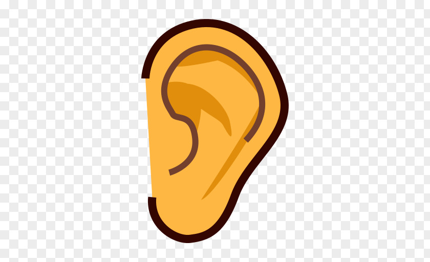 Ear Emoji Text Messaging SMS Emoticon PNG
