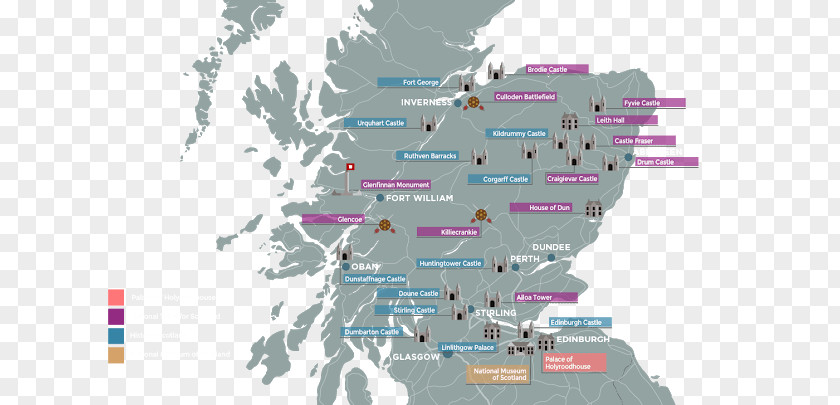 Map Of Scotland Jacobite Risings The Windlestrae Hotel Location Information PNG
