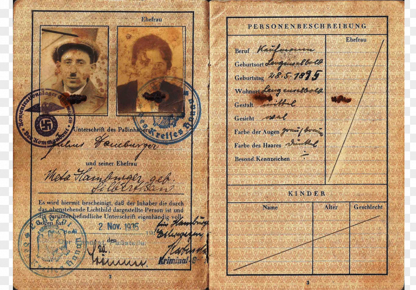 Passport Identity Document PNG