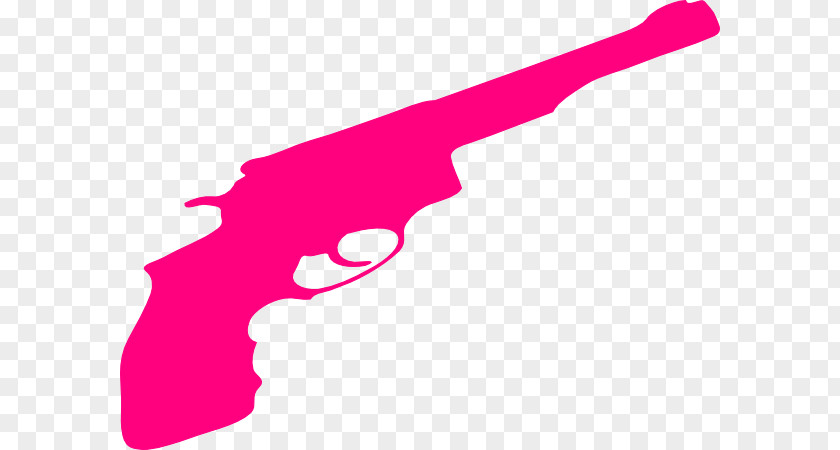 Pink Pistol Clip Art Firearm Handgun PNG
