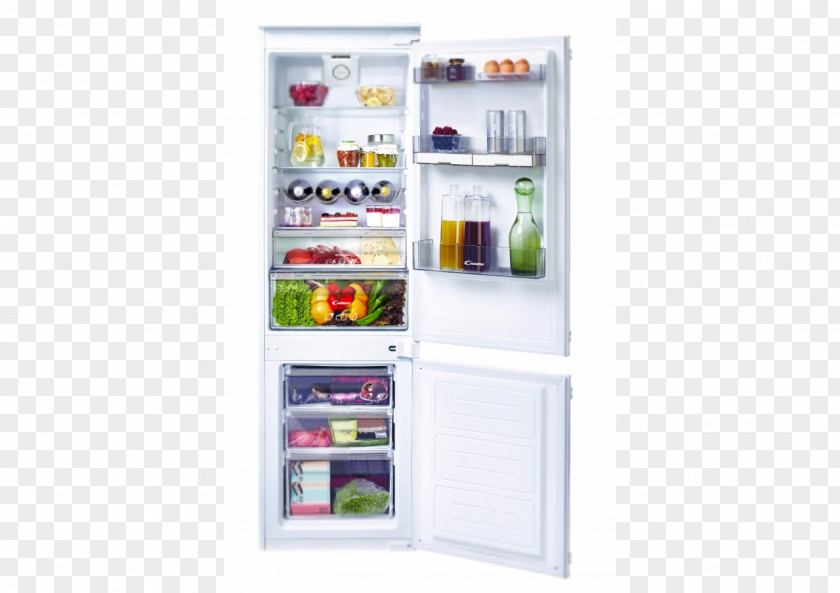 Refrigerator Candy 55Cm Integrated Fridge Freezer CKBB BCBS 174 Npu Combinato Incasso Home Appliance PNG