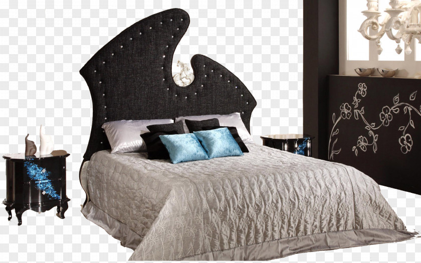 Creative Bed Nightstand Bedroom Furniture Living Room PNG