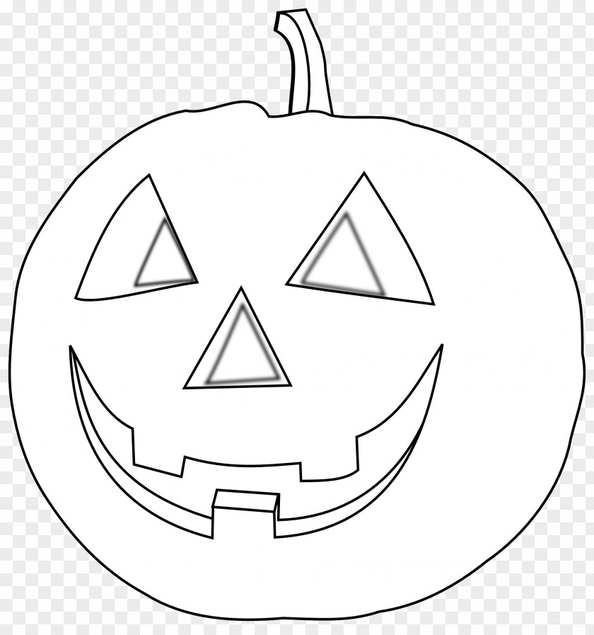 Pumpkin Blossom Cliparts Black And White Halloween Drawing Clip Art PNG