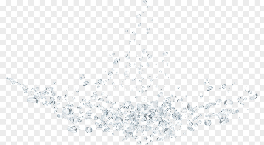 Splattered Crystal Clear Water Droplets White Black Pattern PNG
