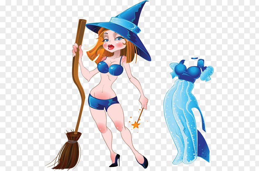 Witch Vector Witchcraft Halloween Illustration PNG