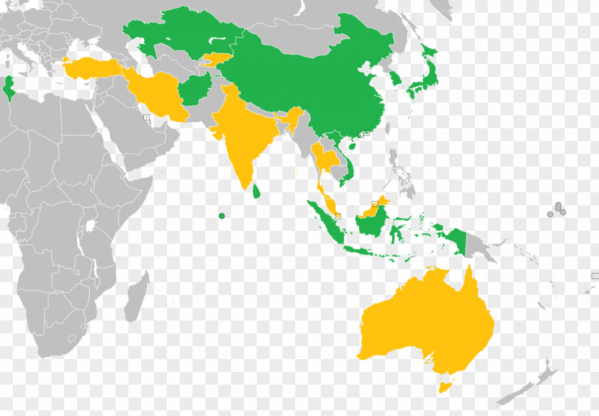 World Map Brazil–India Relations PNG